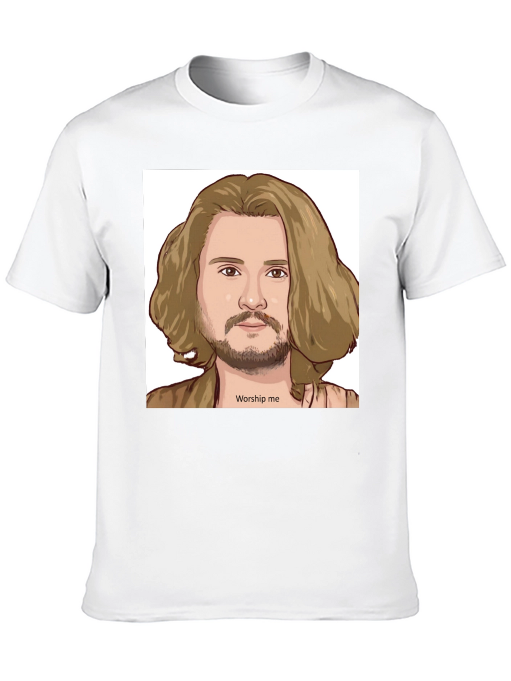 Worship Me Cartoon Graphic Tee