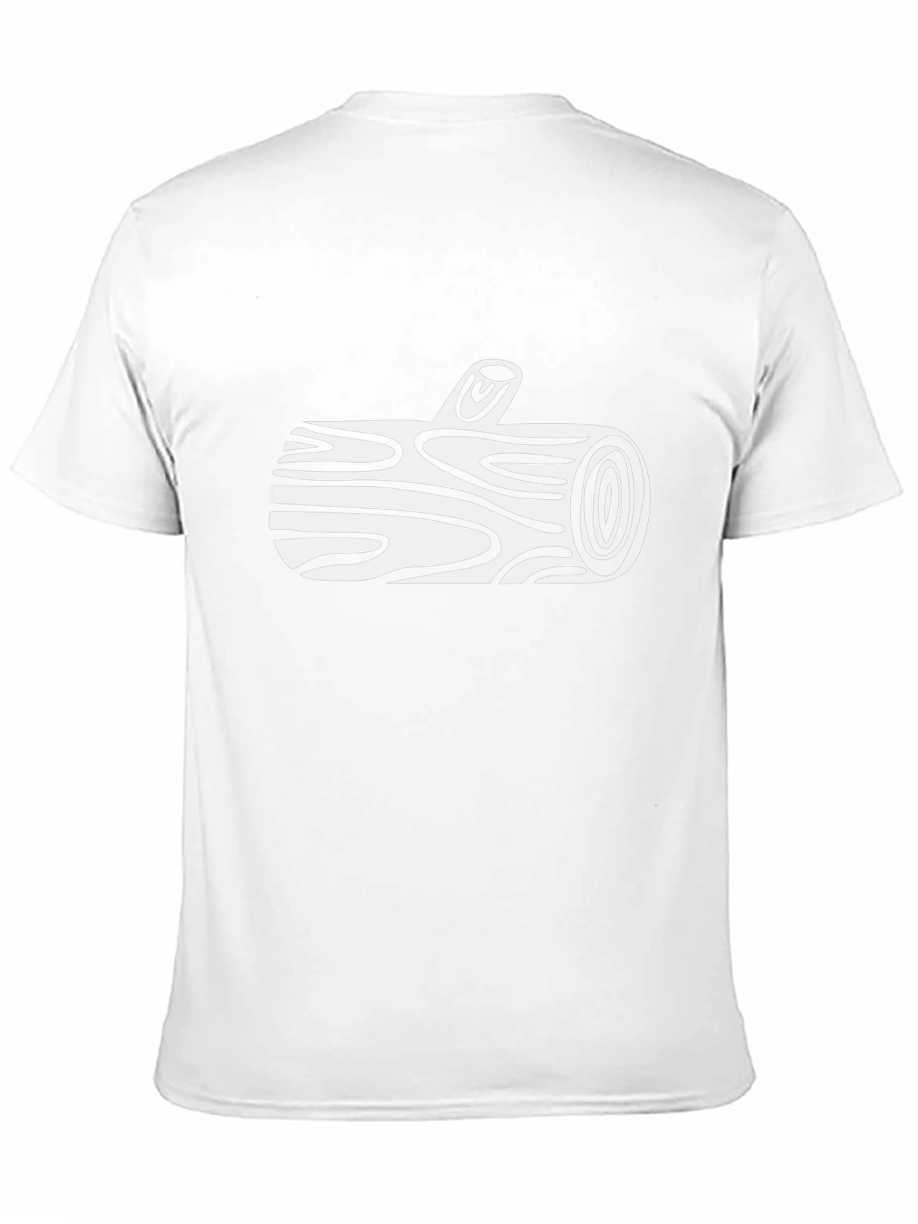 Novelty Log Graphic T-Shirt - Unique Nature Design
