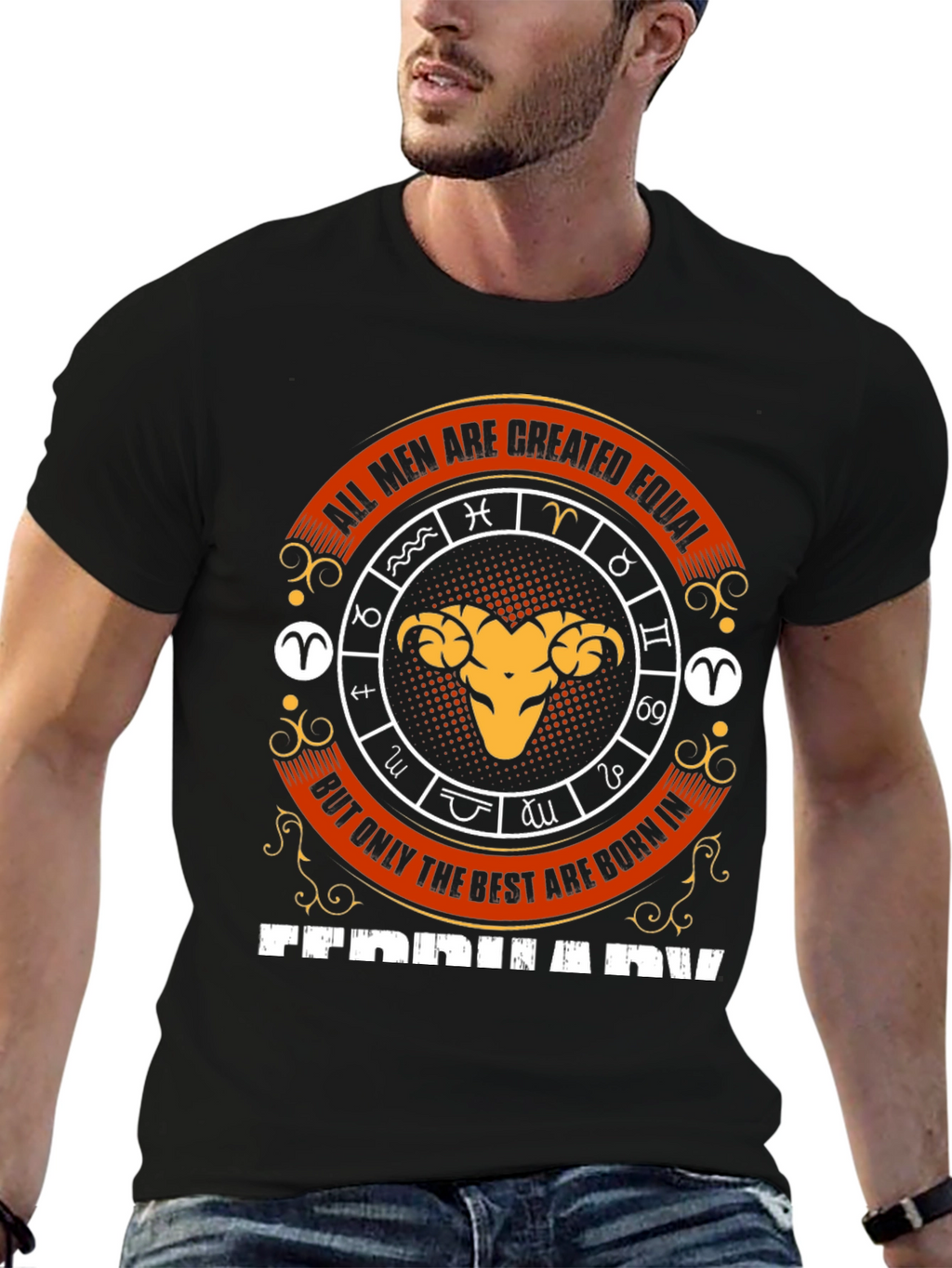 Born in February Zodiac T-Shirt