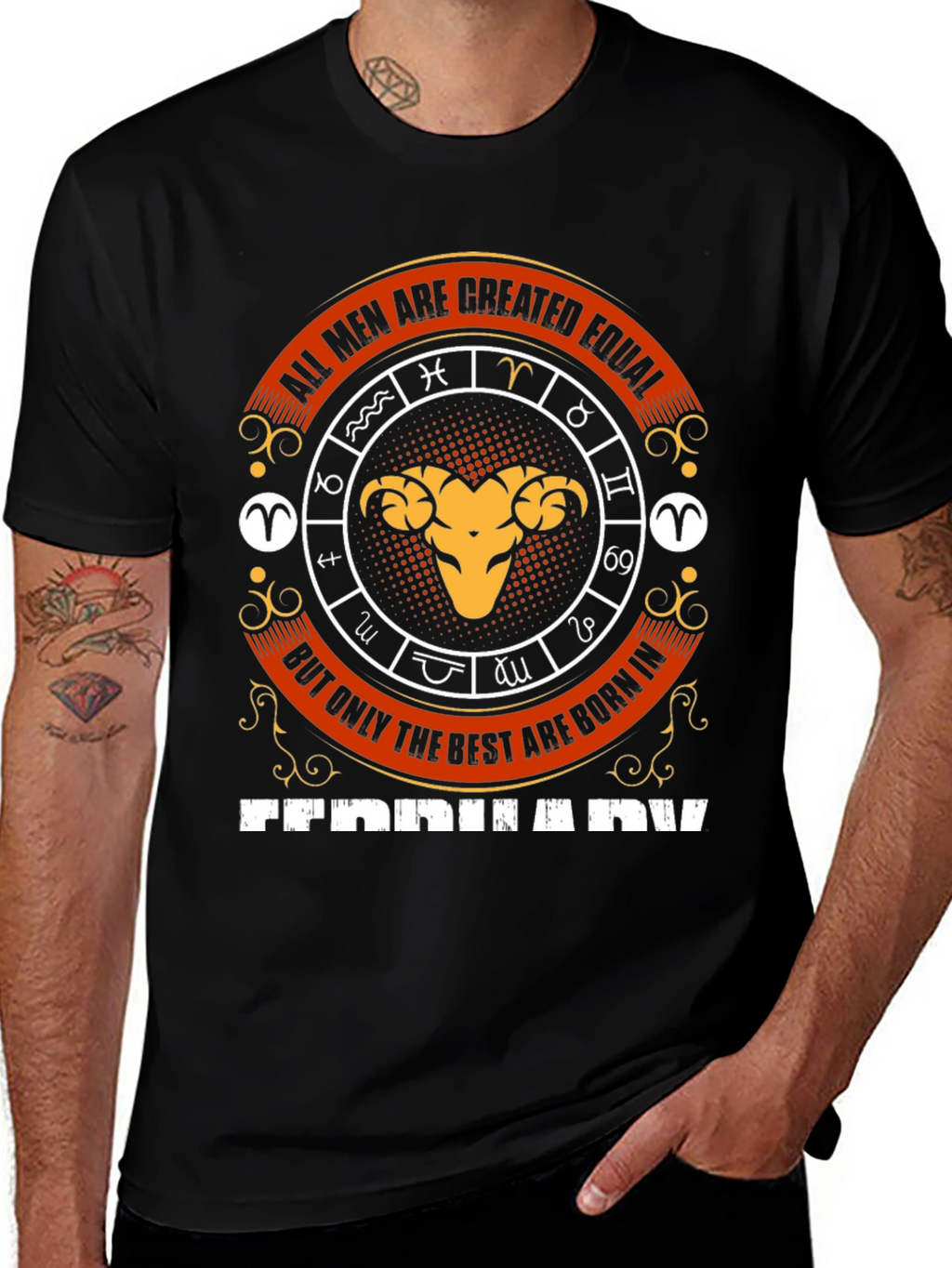 Born in February Zodiac T-Shirt