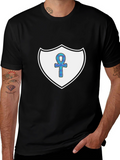 Ankh Shield Graphic T-Shirt - Black