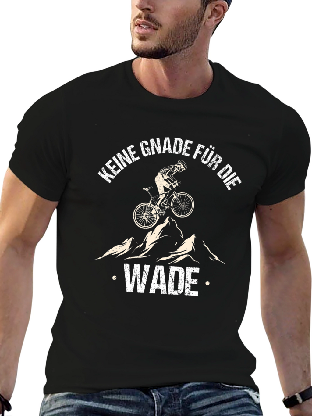 Keine Gnade Fur Die Wade Mountain Bike Graphic Tee