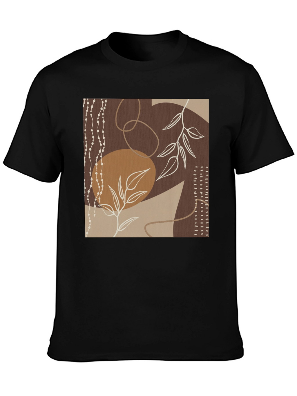 Abstract Art Black Graphic Tee