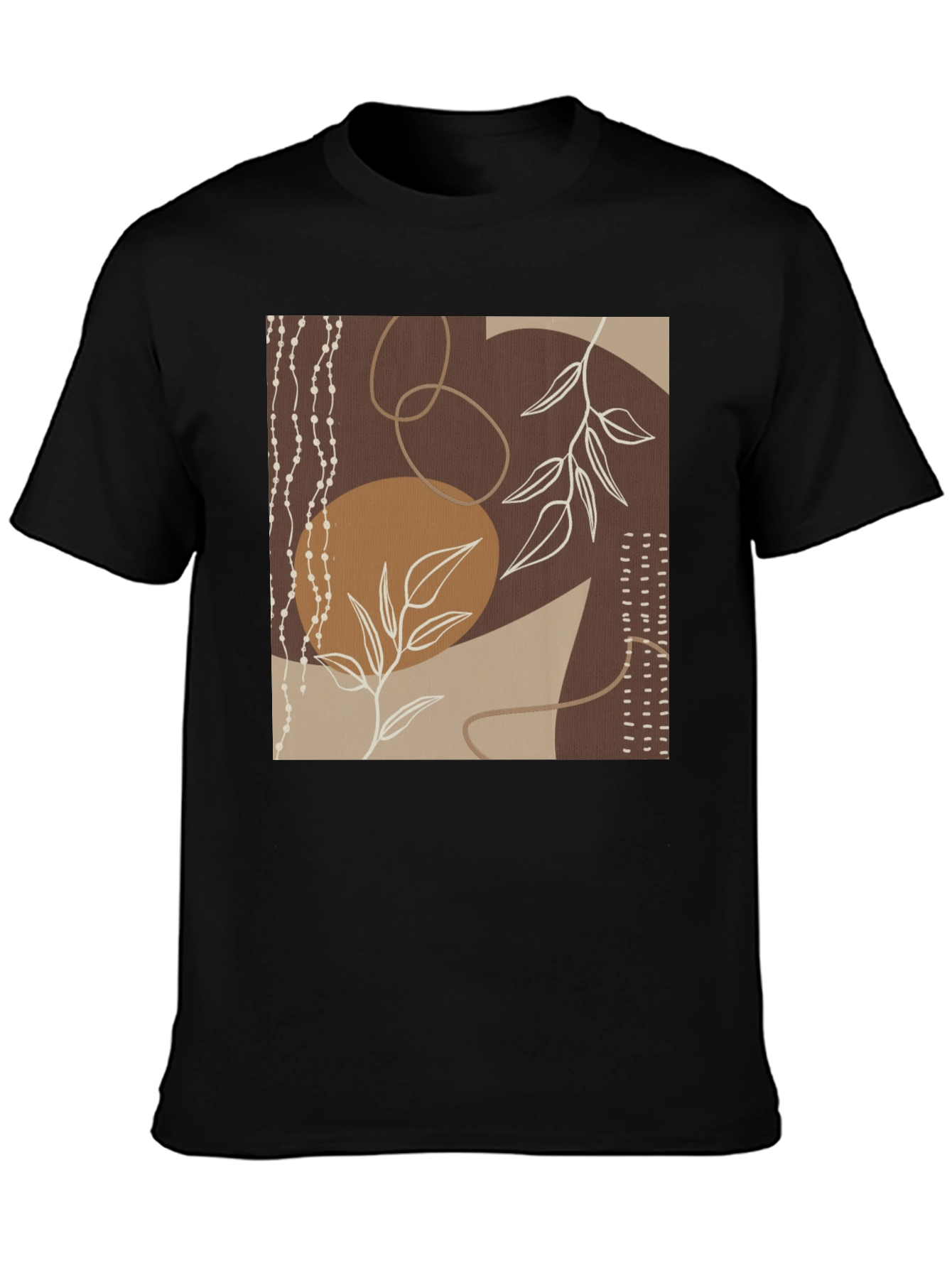 Abstract Art Black Graphic Tee