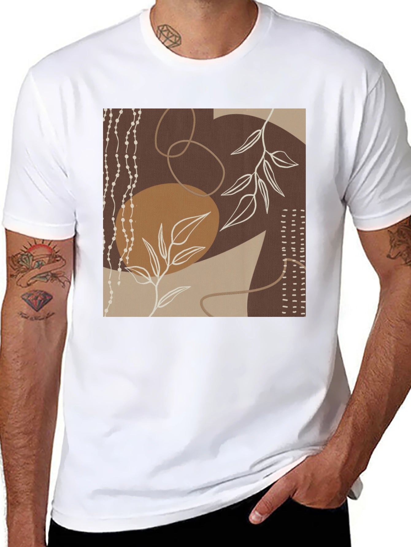 Abstract Art Black Graphic Tee