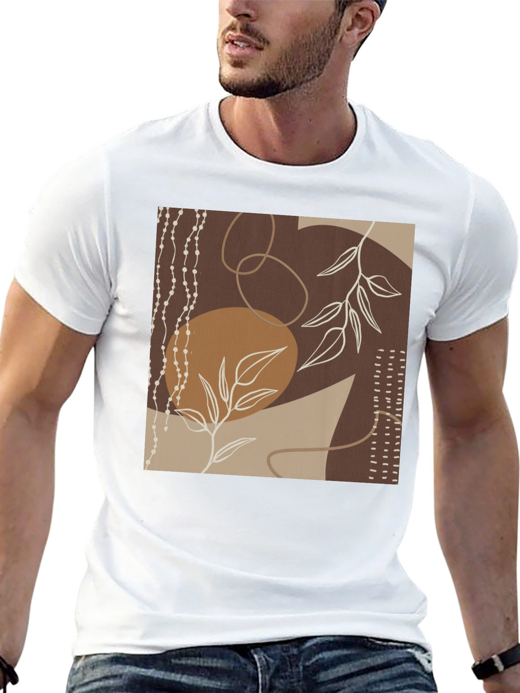 Abstract Art Black Graphic Tee