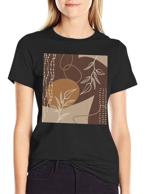 Abstract Art Black Graphic Tee
