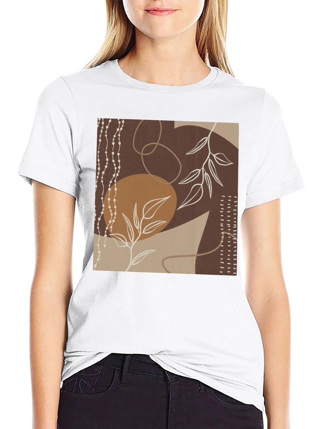 Abstract Art Black Graphic Tee