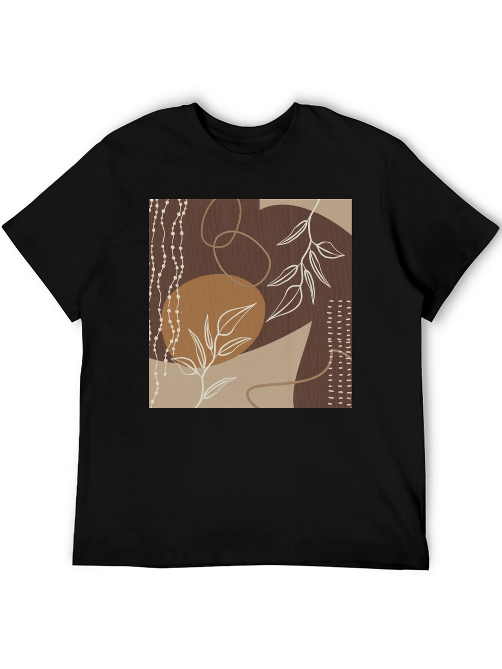 Abstract Art Black Graphic Tee