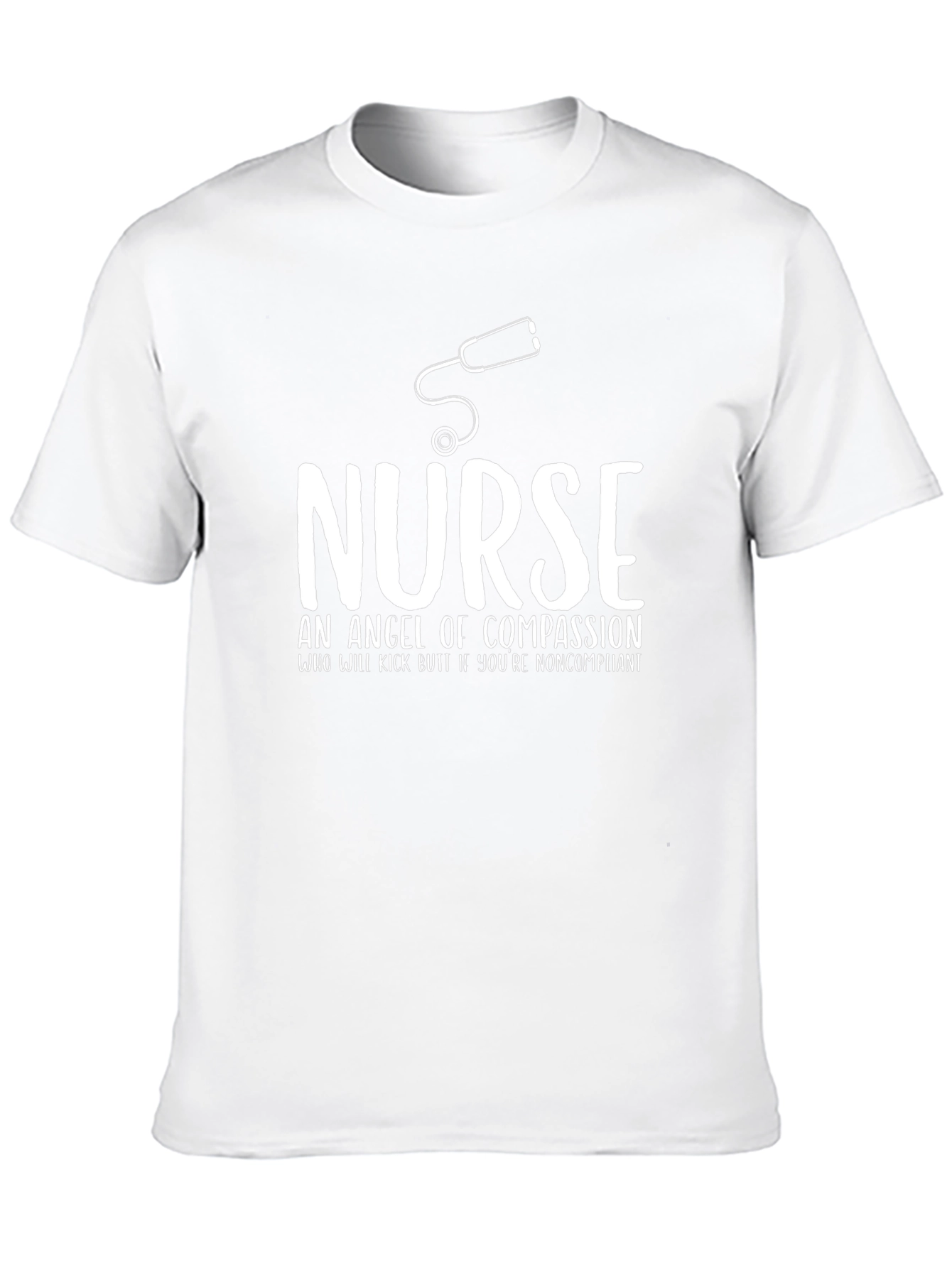 Nurse Angel of Compassion Black T-Shirt