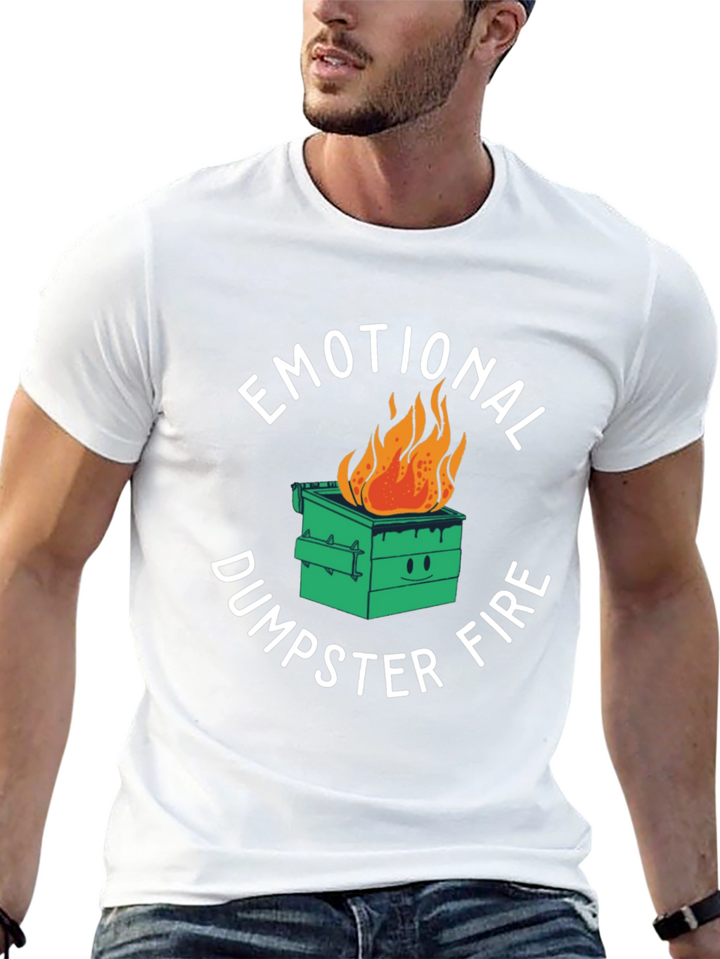 Emotional Dumpster Fire Graphic T-Shirt