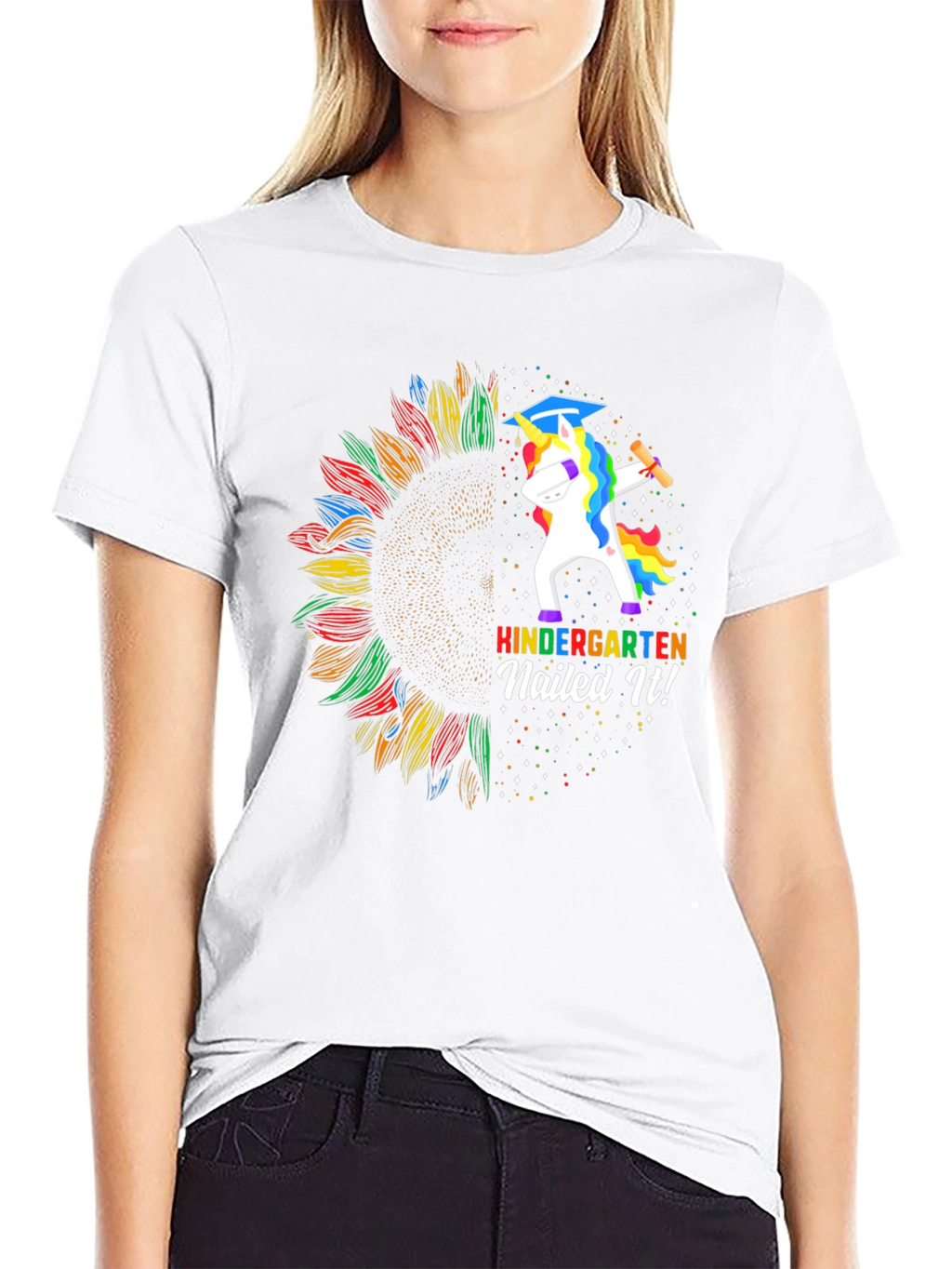 Kindergarten Nailed It! Unicorn Graduation T-Shirt