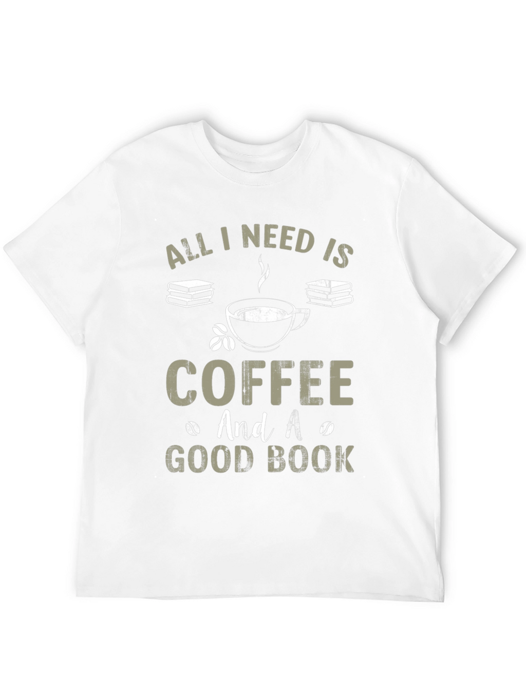 Coffee and Good Book Graphic T-Shirt