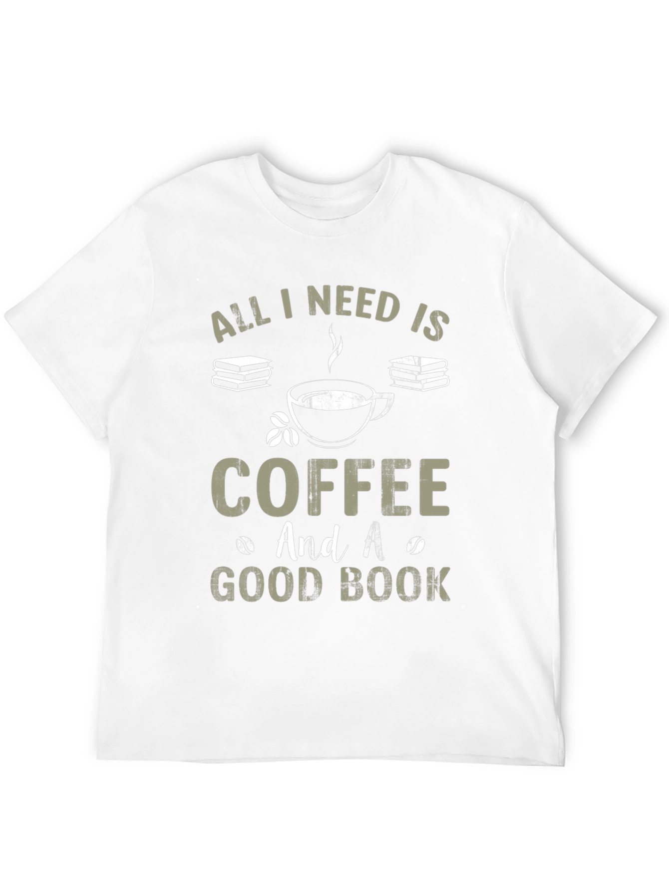 Coffee and Good Book Graphic T-Shirt