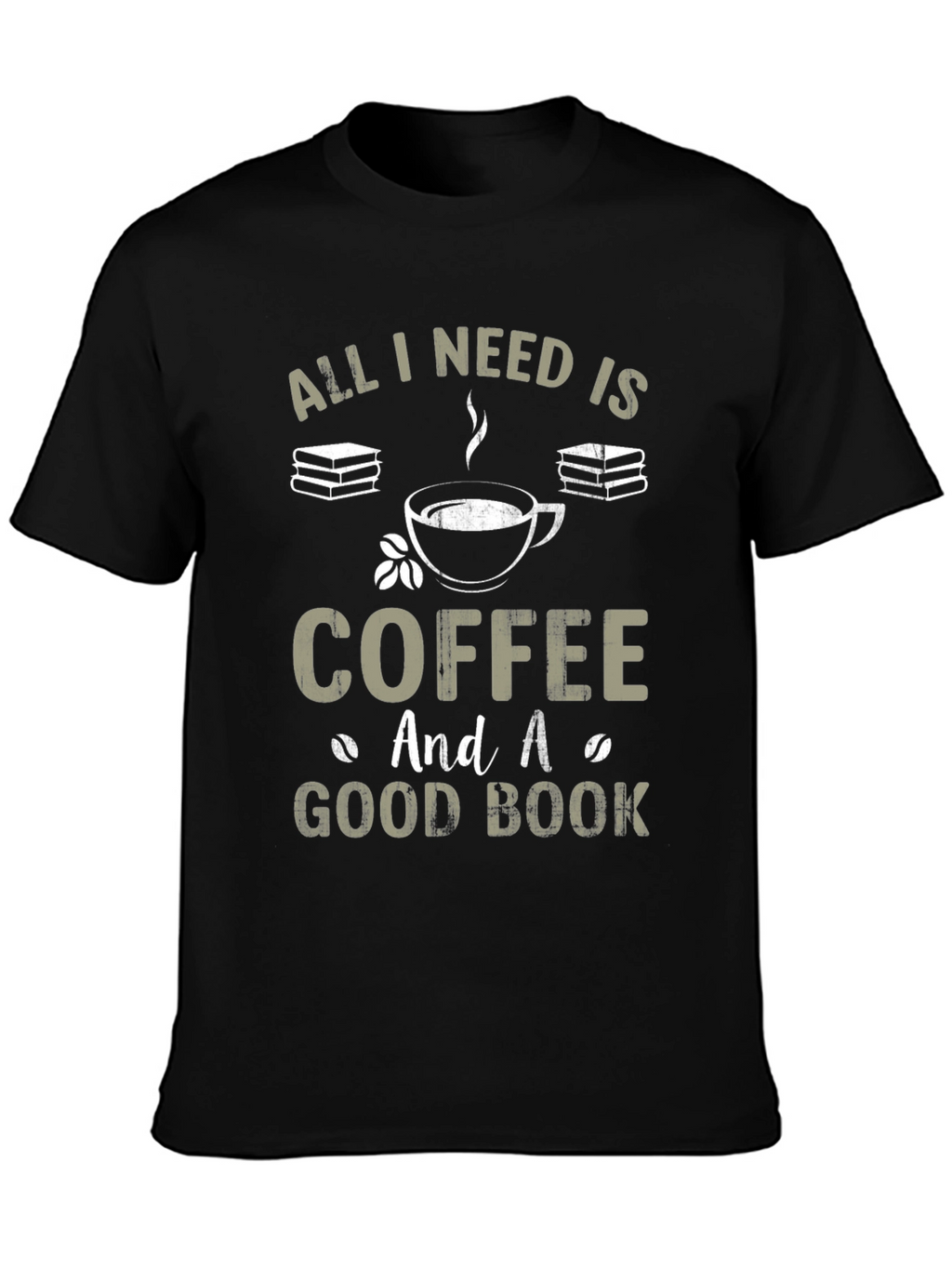 Coffee and Good Book Graphic T-Shirt
