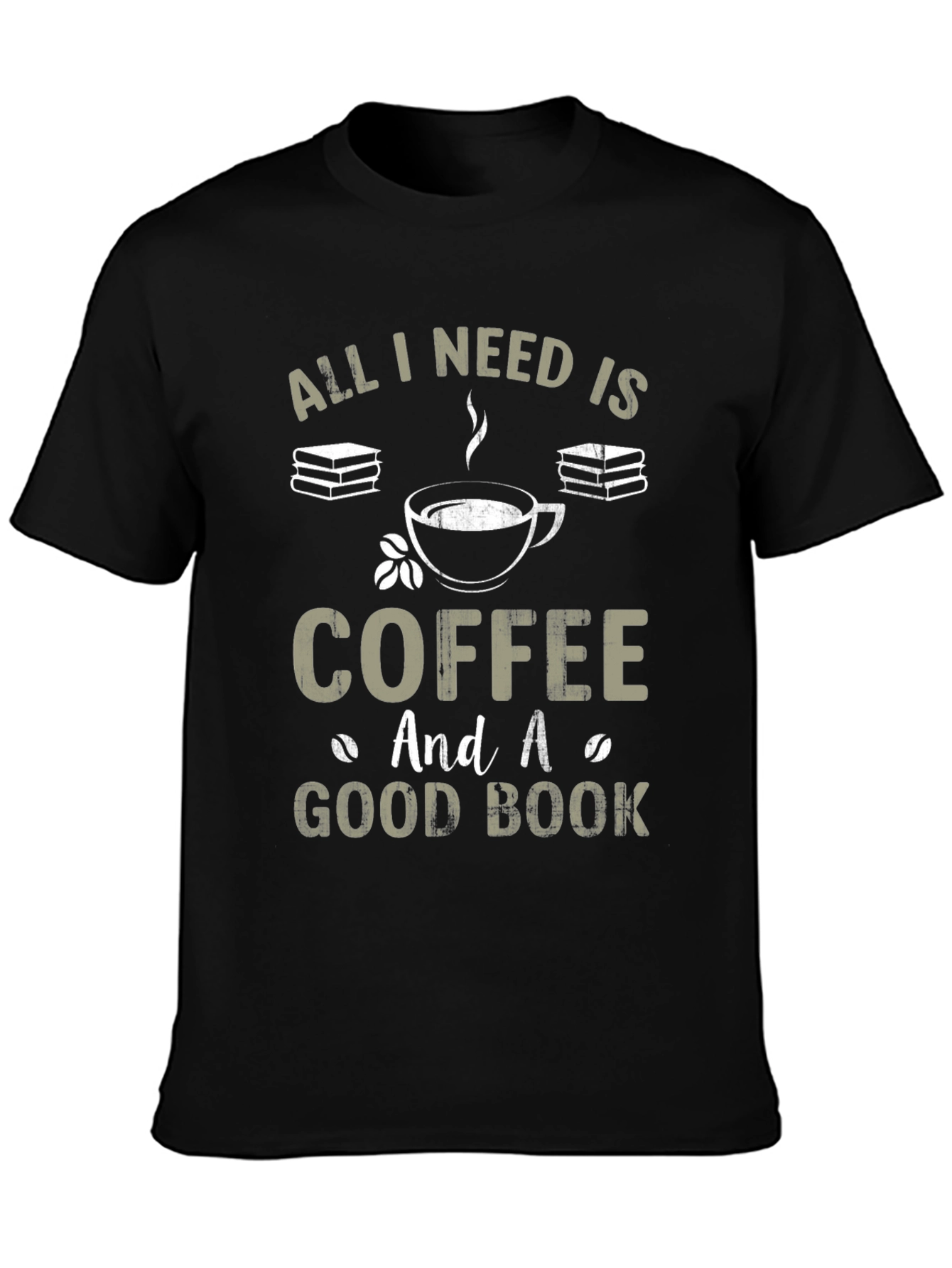 Coffee and Good Book Graphic T-Shirt