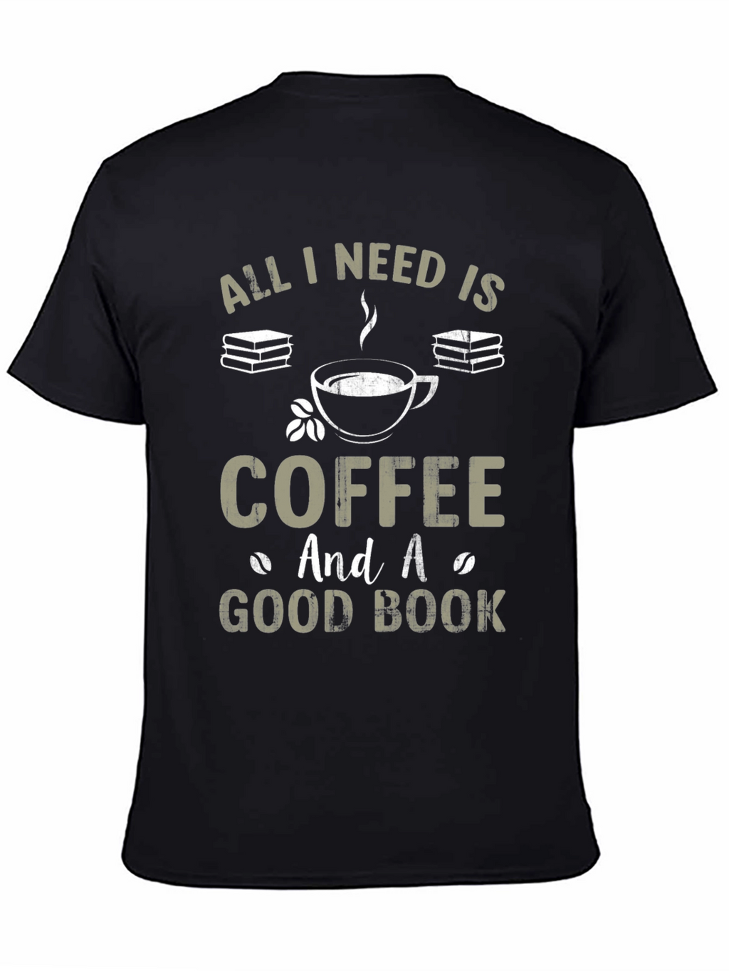 Coffee and Good Book Graphic T-Shirt