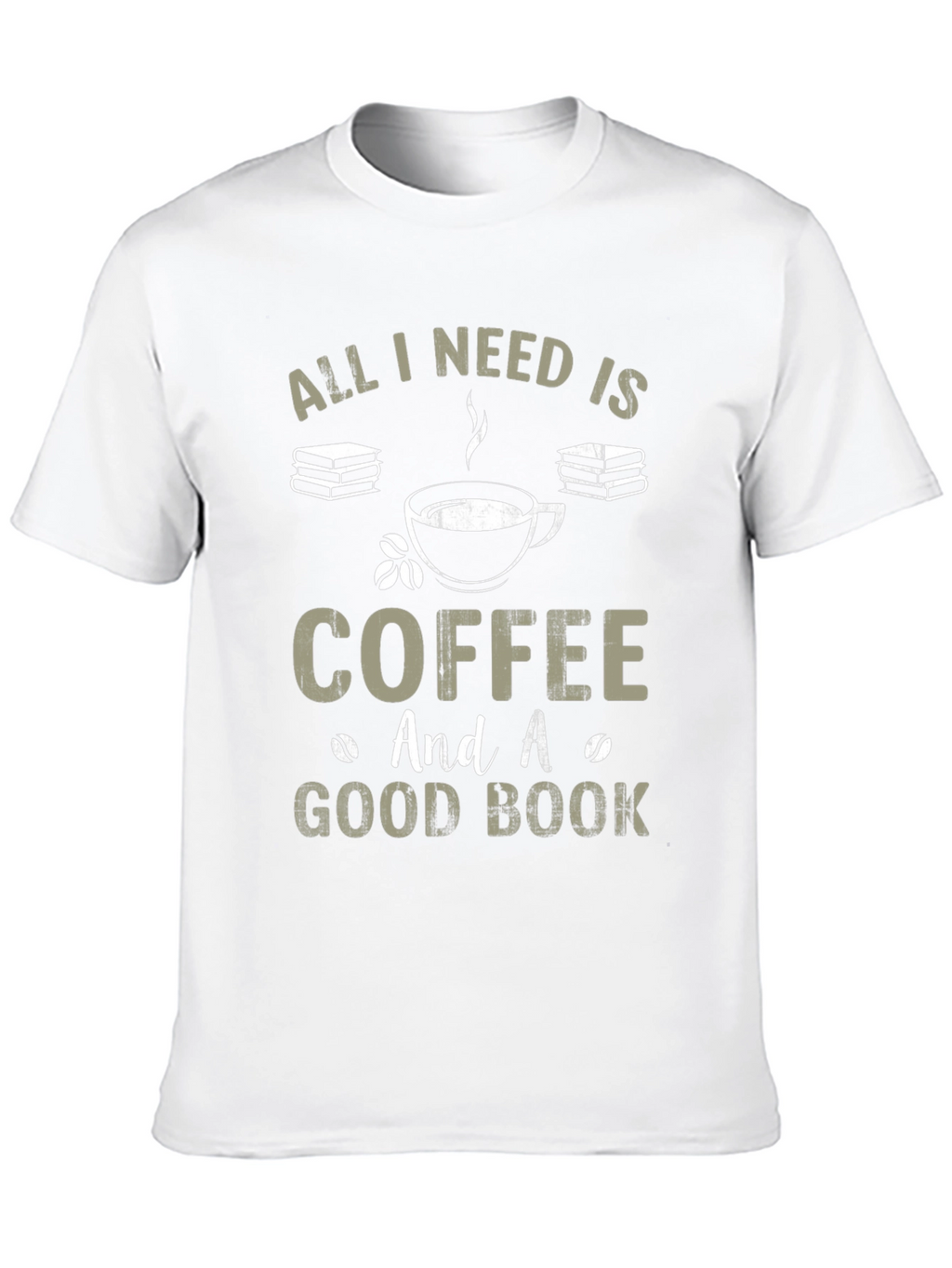 Coffee and Good Book Graphic T-Shirt