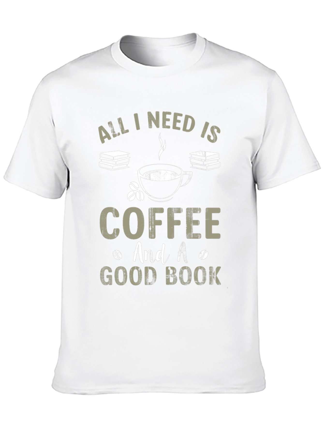 Coffee and Good Book Graphic T-Shirt