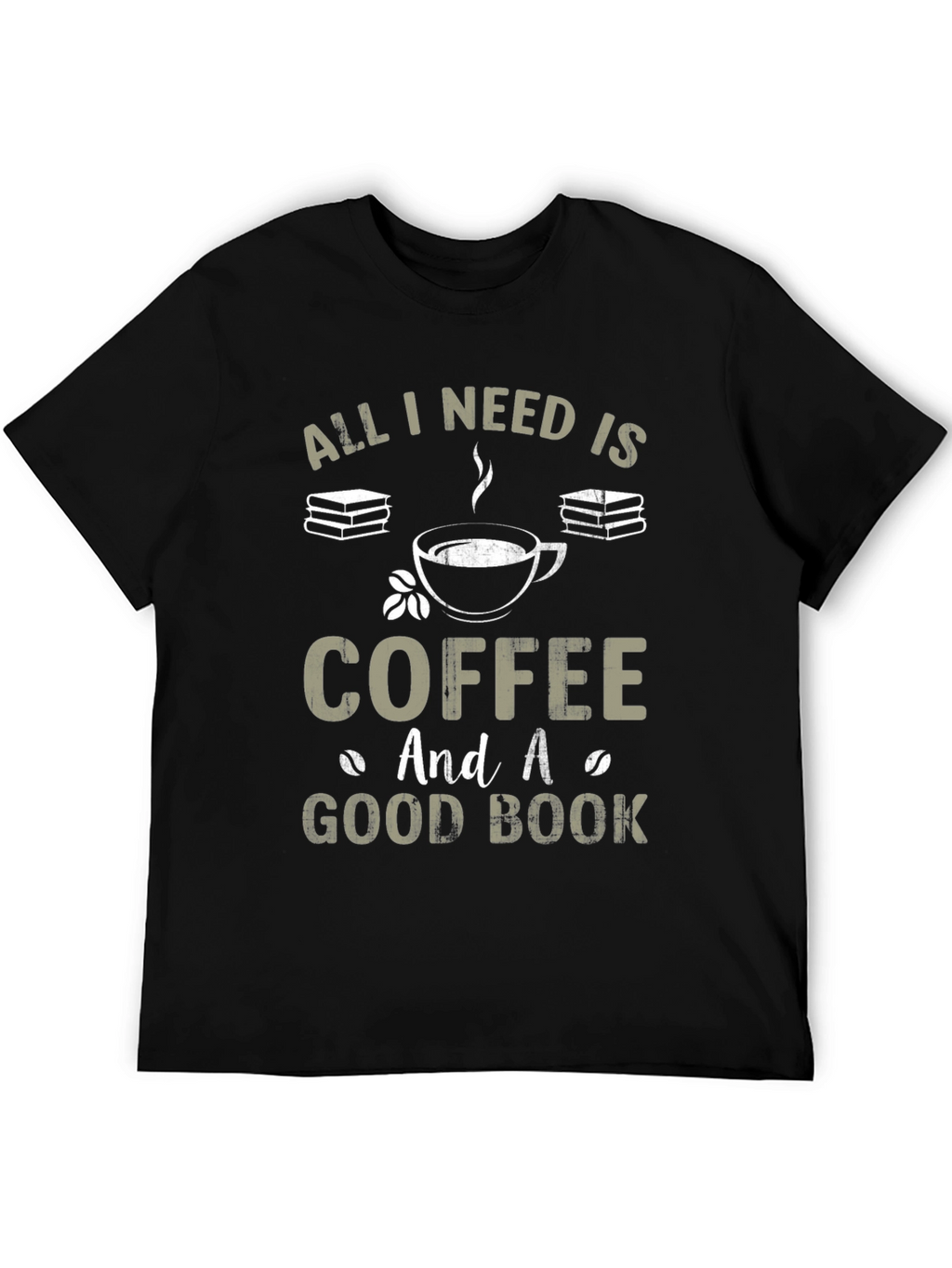 Coffee and Good Book Graphic T-Shirt