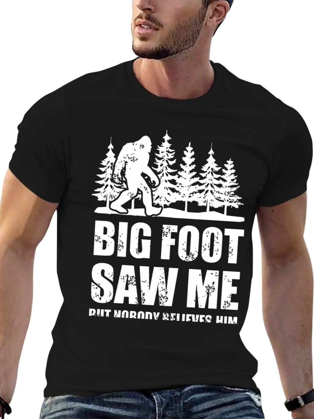 Bigfoot Saw Me T-Shirt - Funny Sasquatch Tee