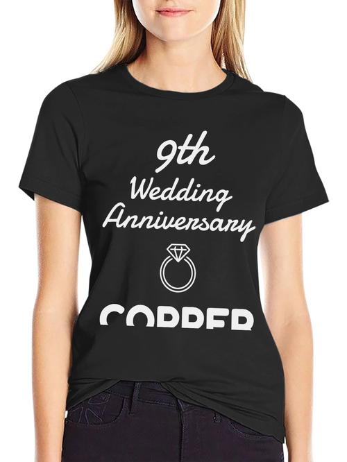 9th Wedding Anniversary Copper T-Shirt