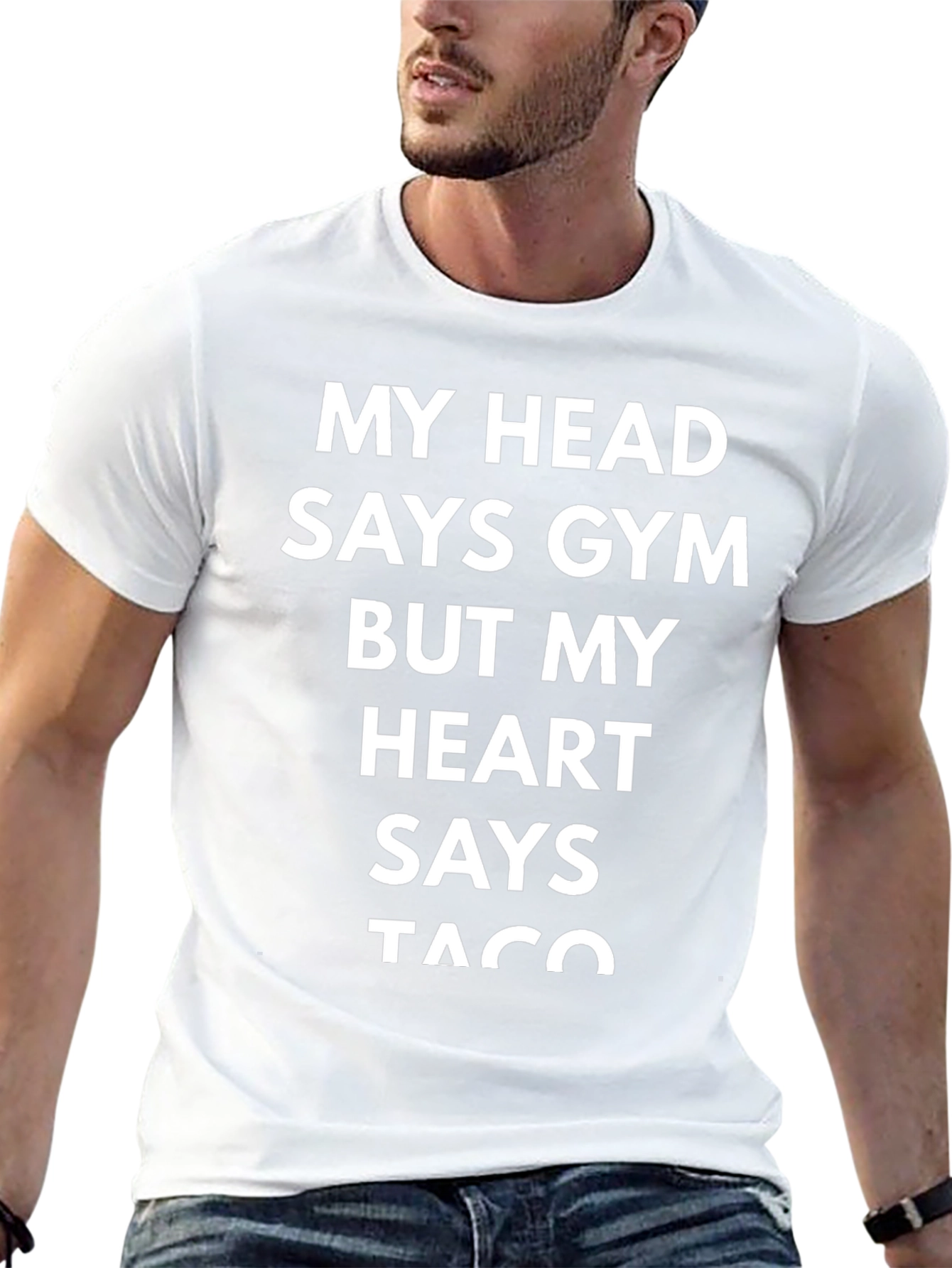 Gym Taco Black T-Shirt: Funny Workout Apparel