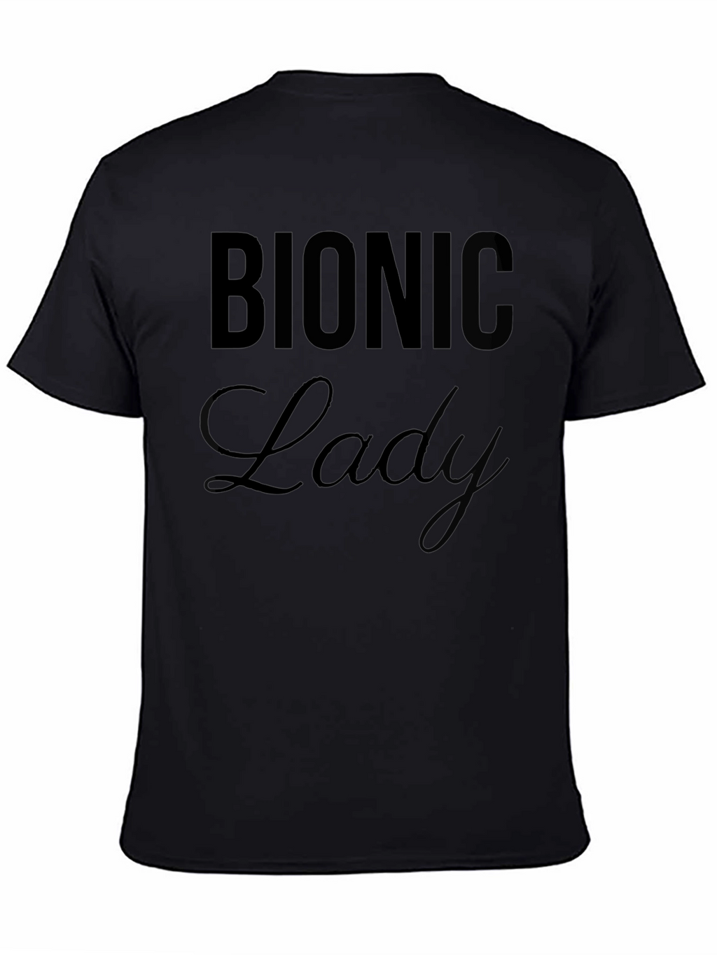 Bionic Lady Black T-Shirt