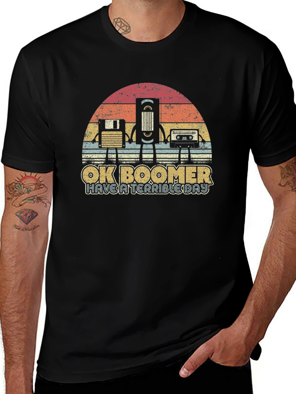 Retro Ok Boomer Graphic Tee