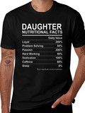 Daughter Nutritional Facts Graphic Novelty T-Shirt