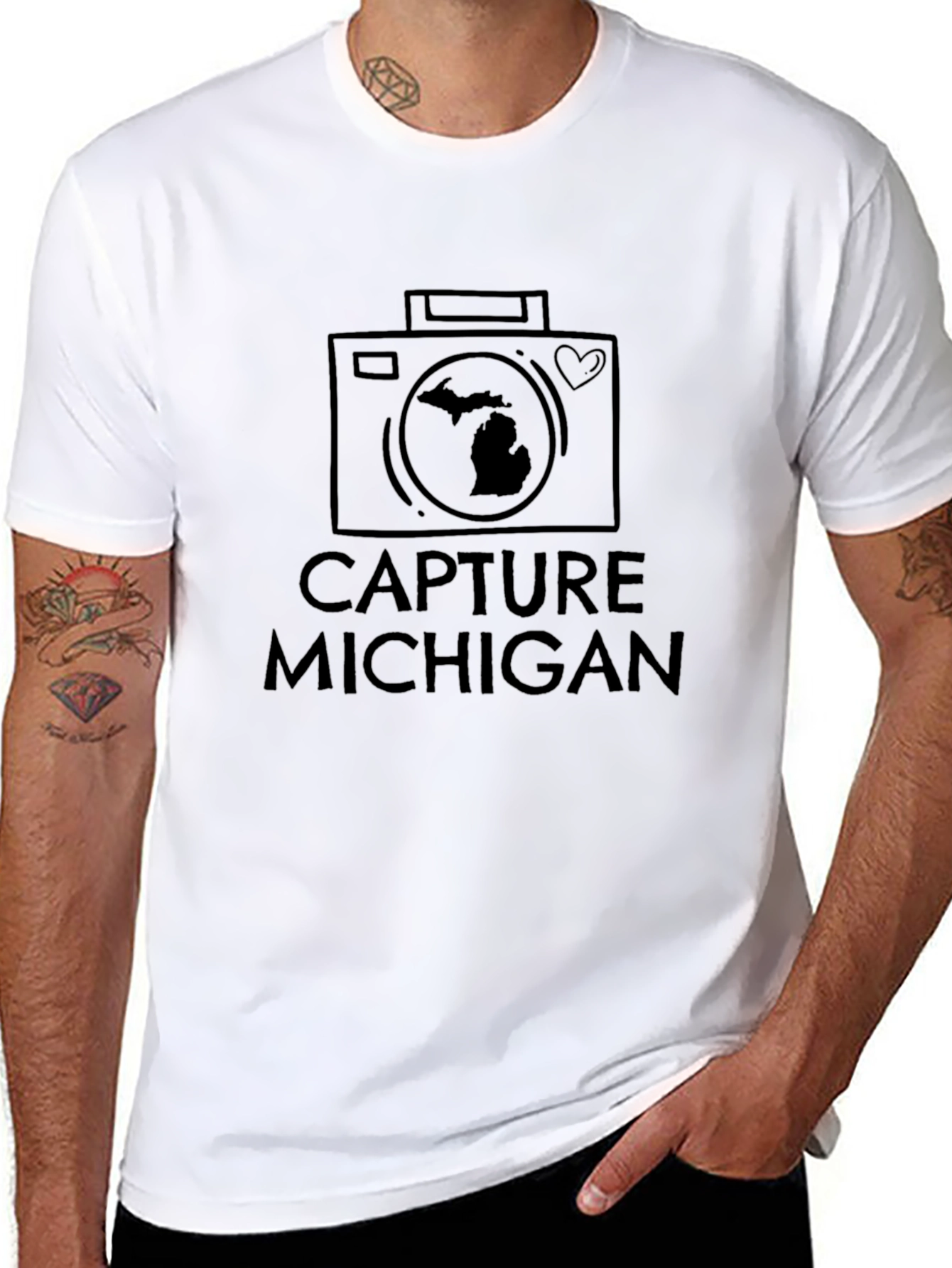 Capture Michigan T-Shirt - Photographer Gift