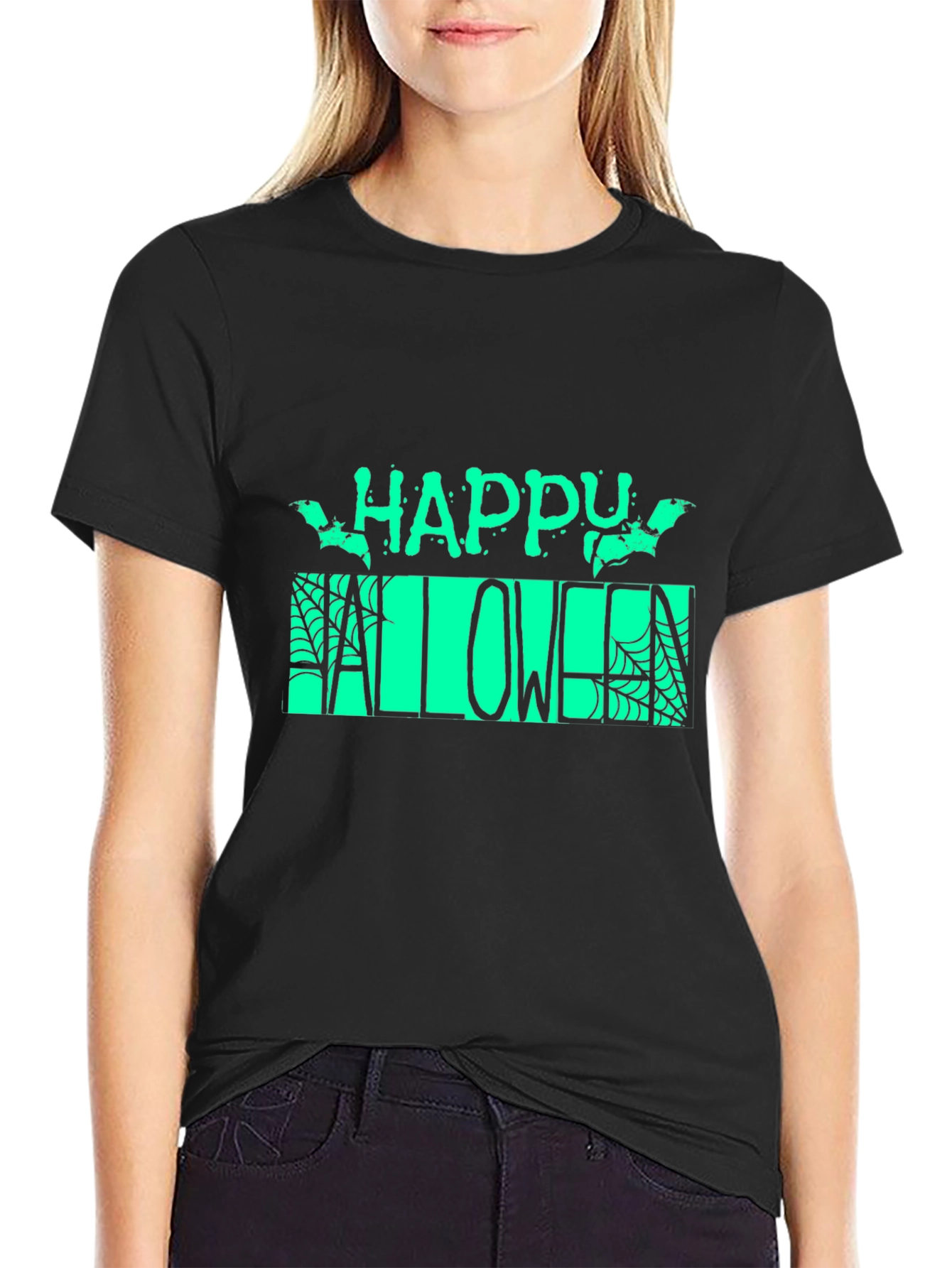 Happy Halloween Black T-Shirt