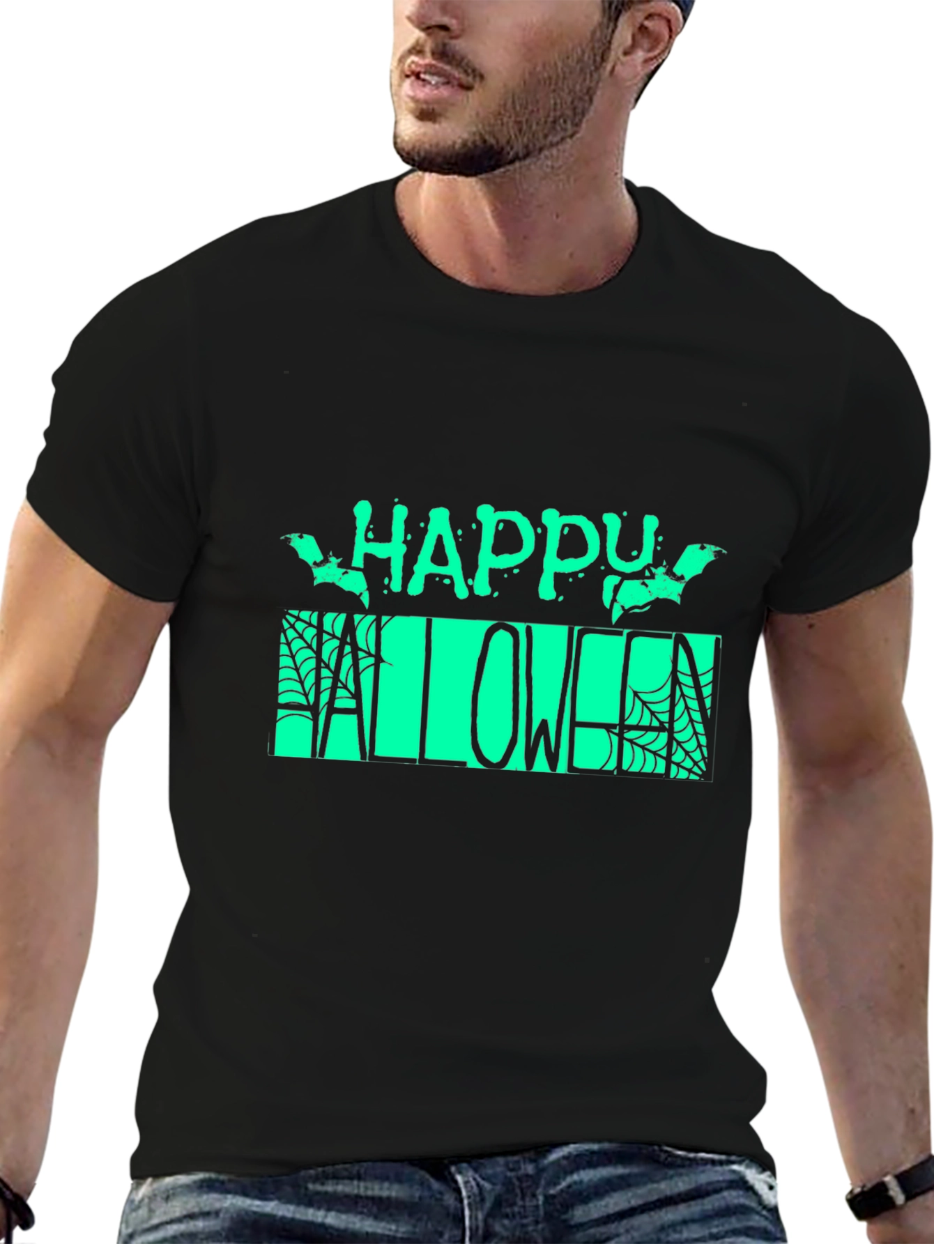 Happy Halloween Black T-Shirt