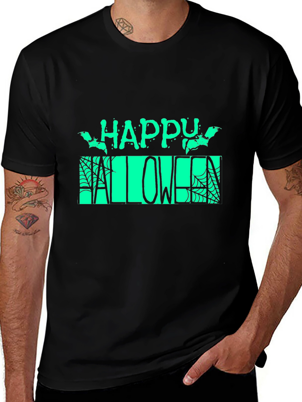 Happy Halloween Black T-Shirt