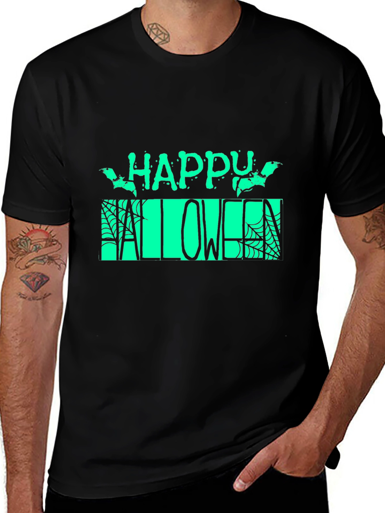 Happy Halloween Black T-Shirt