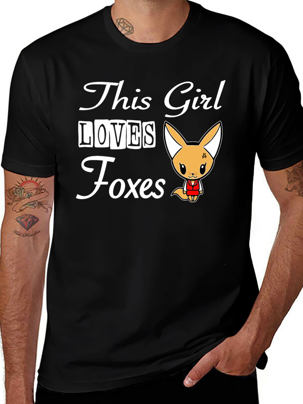 This Girl Loves Foxes - Graphic Tee