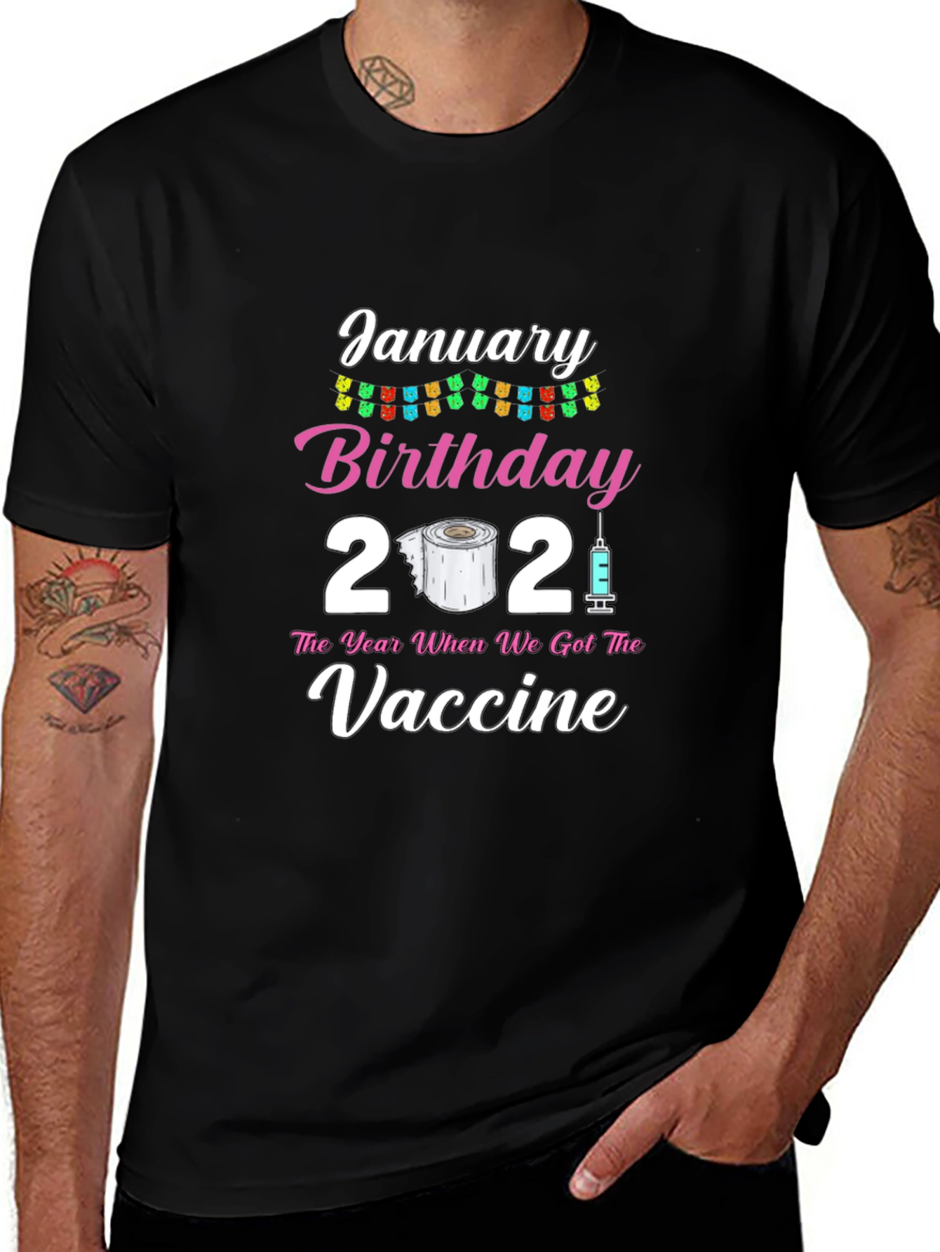 January Birthday 2021 Vaccine T-Shirt