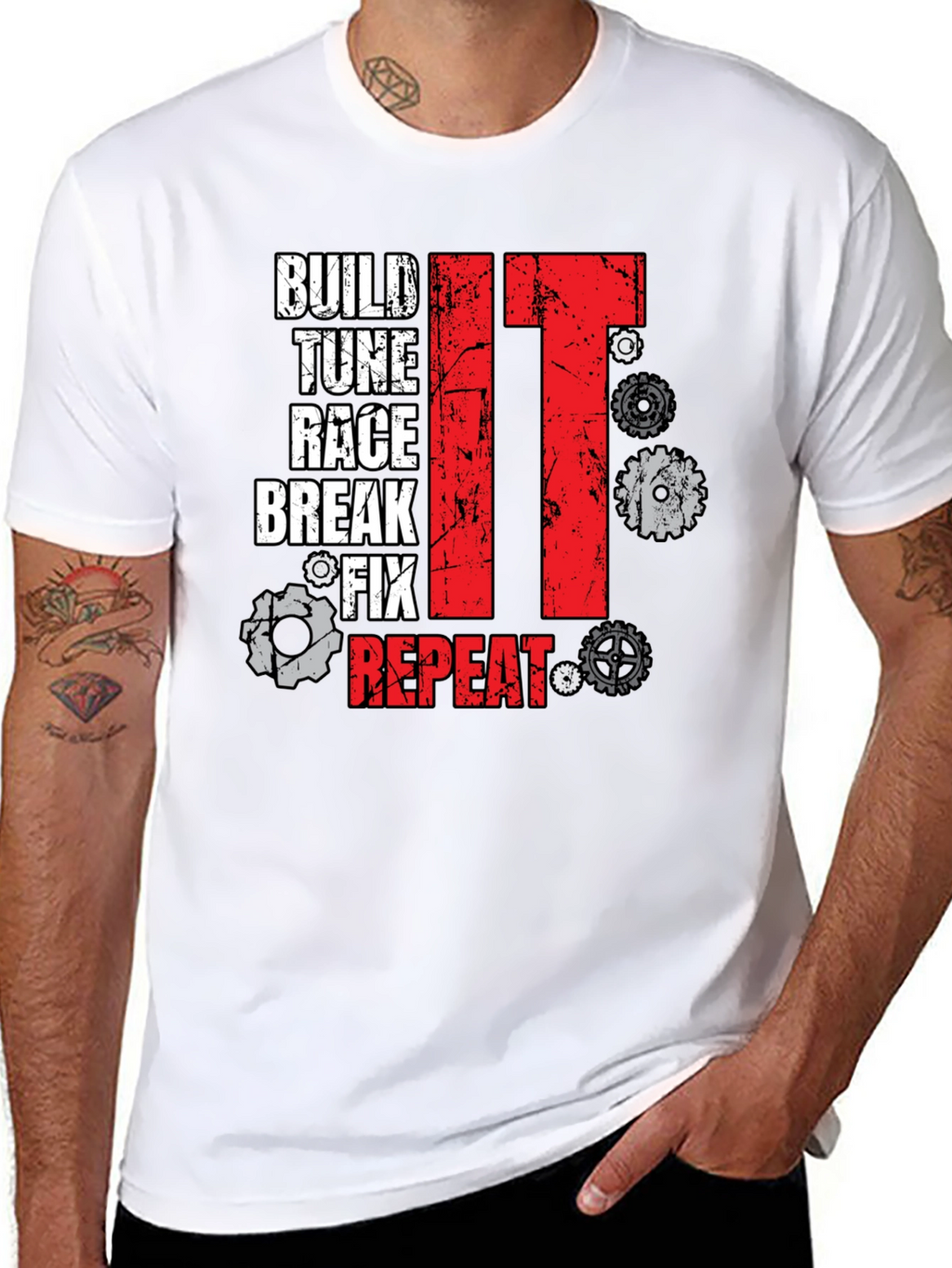 Build Tune Race Repeat T-Shirt