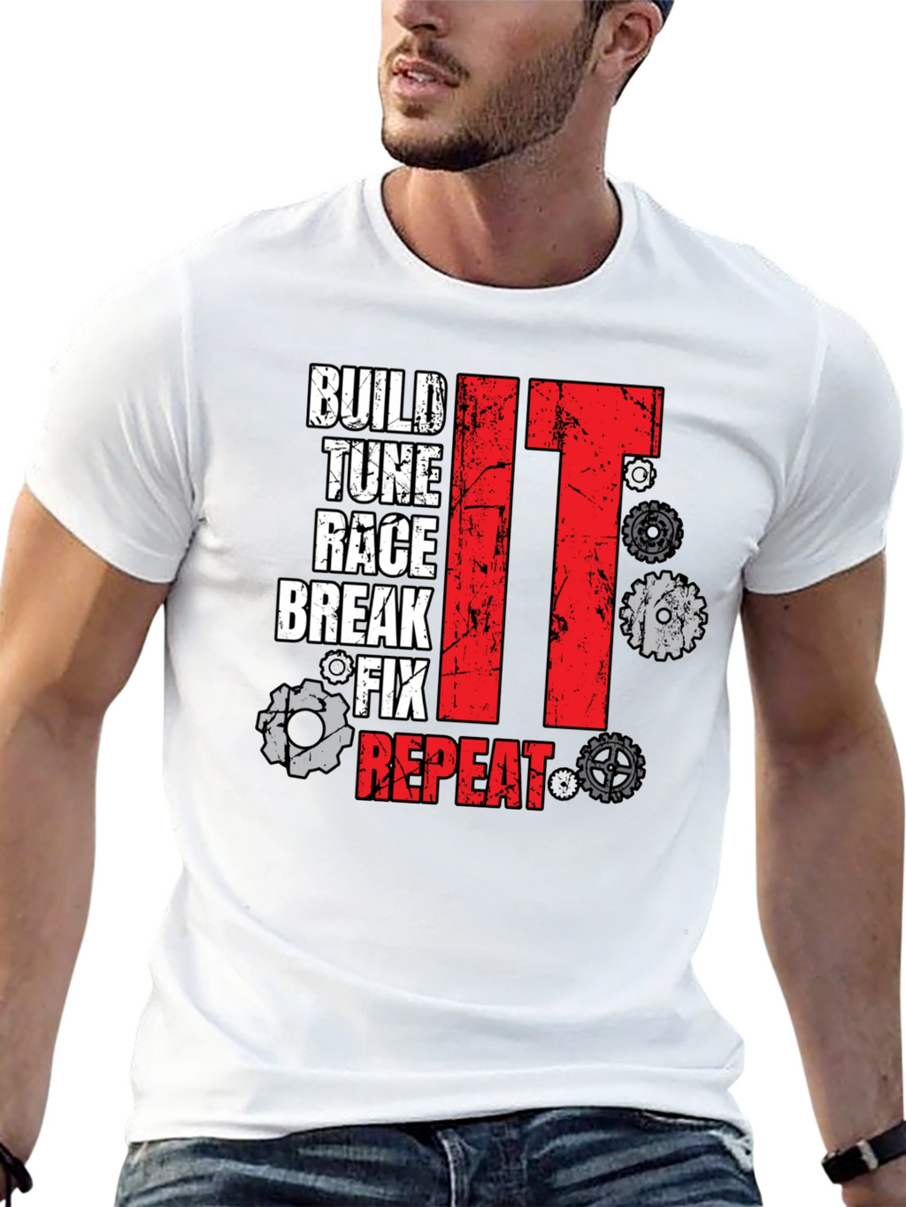 Build Tune Race Repeat T-Shirt