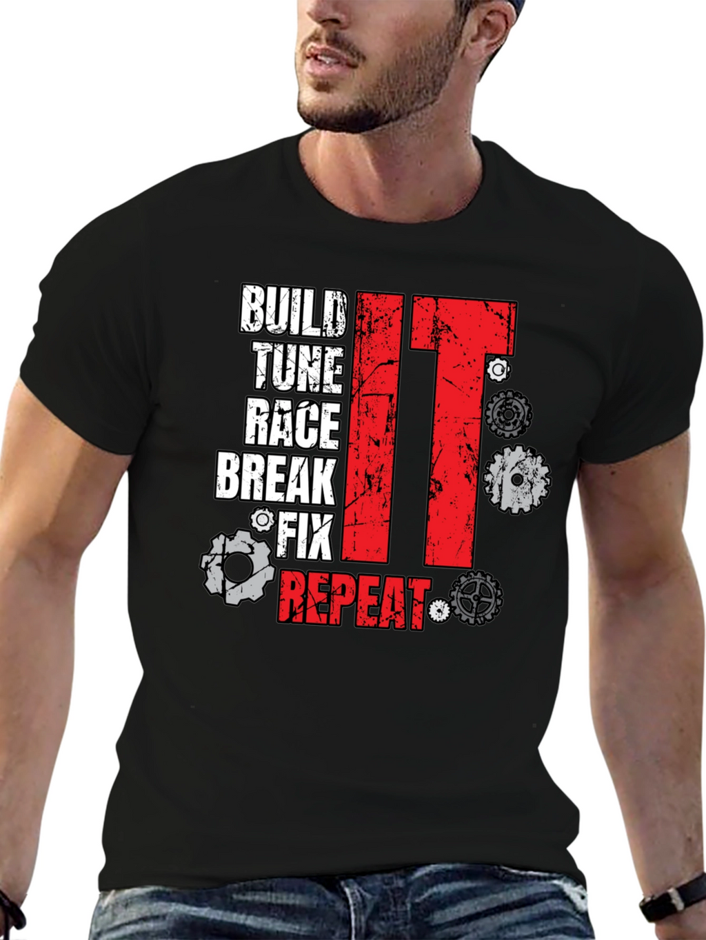 Build Tune Race Repeat T-Shirt