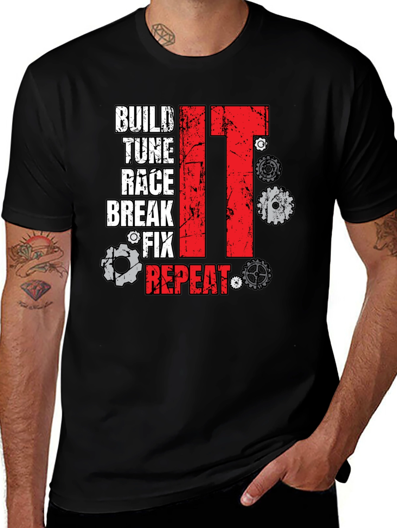 Build Tune Race Repeat T-Shirt