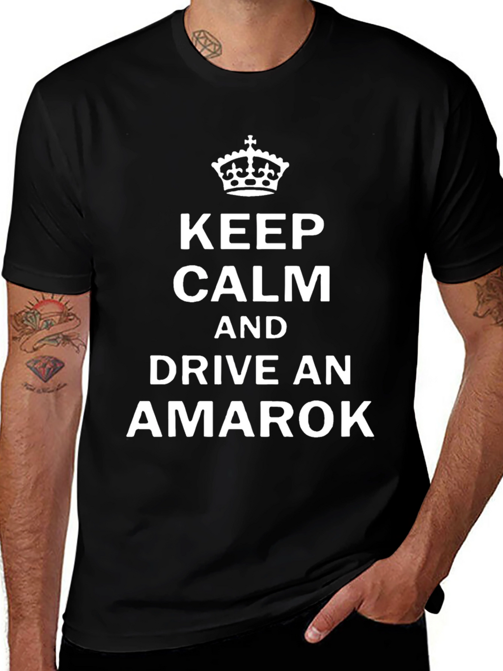 Keep Calm Drive Amarok T-Shirt - Black Graphic Tee