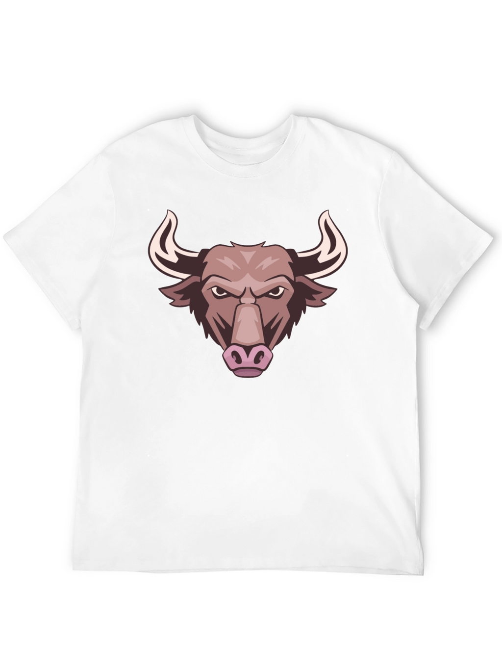 Bull Graphic Tee - Black Cotton T-Shirt