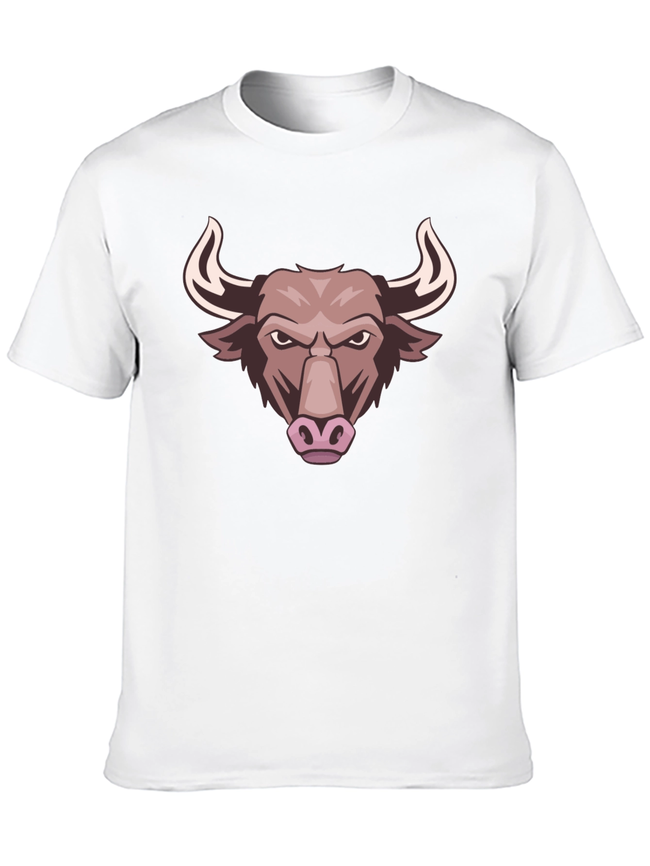 Bull Graphic Tee - Black Cotton T-Shirt