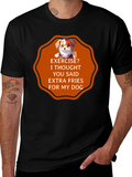 Funny Dog Extra Fries T-Shirt