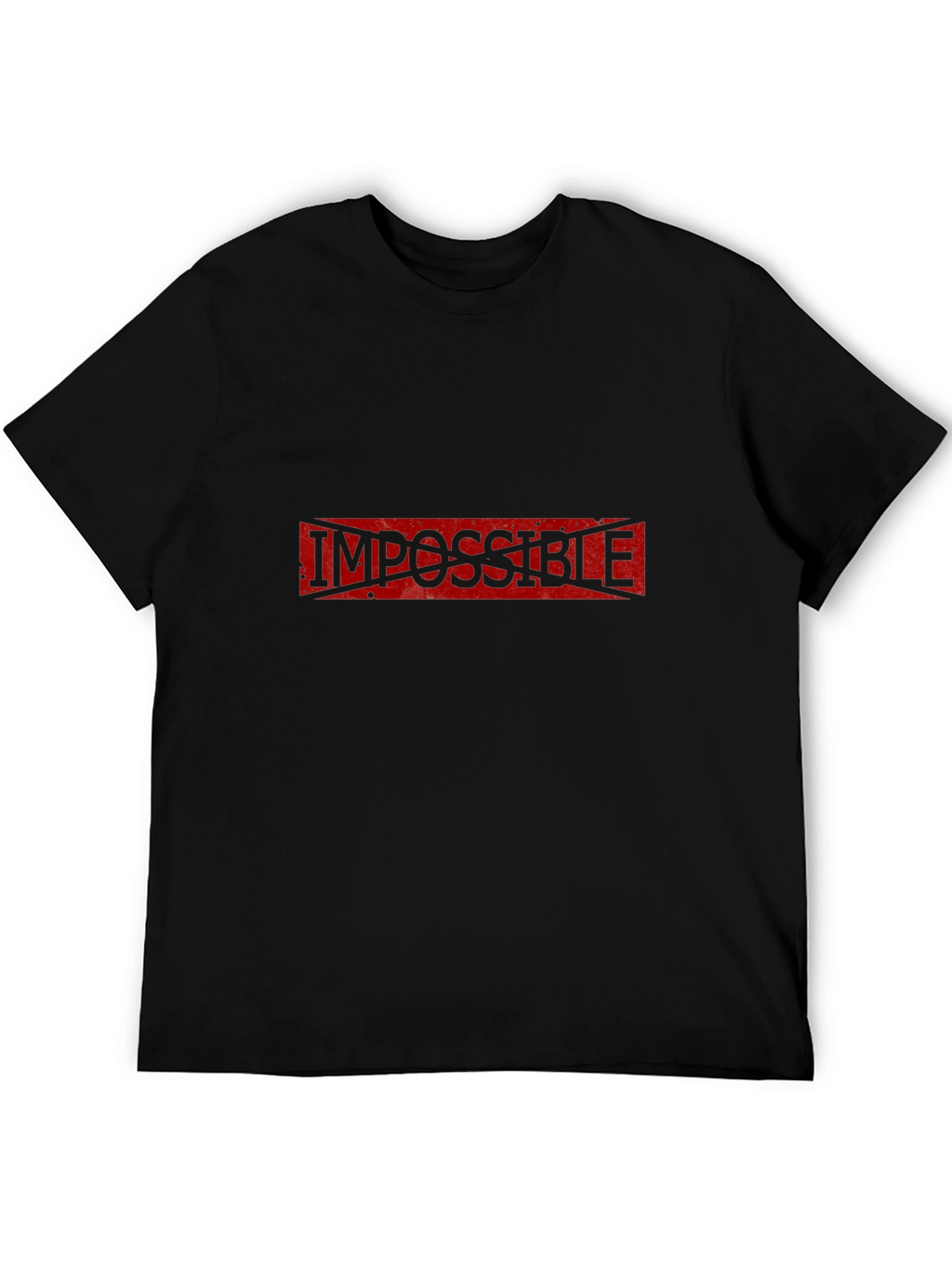 Impossible Possible T-Shirt - Black Cotton Tee