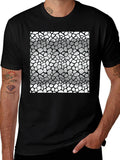 Geometric Tile Pattern Mens T-Shirt