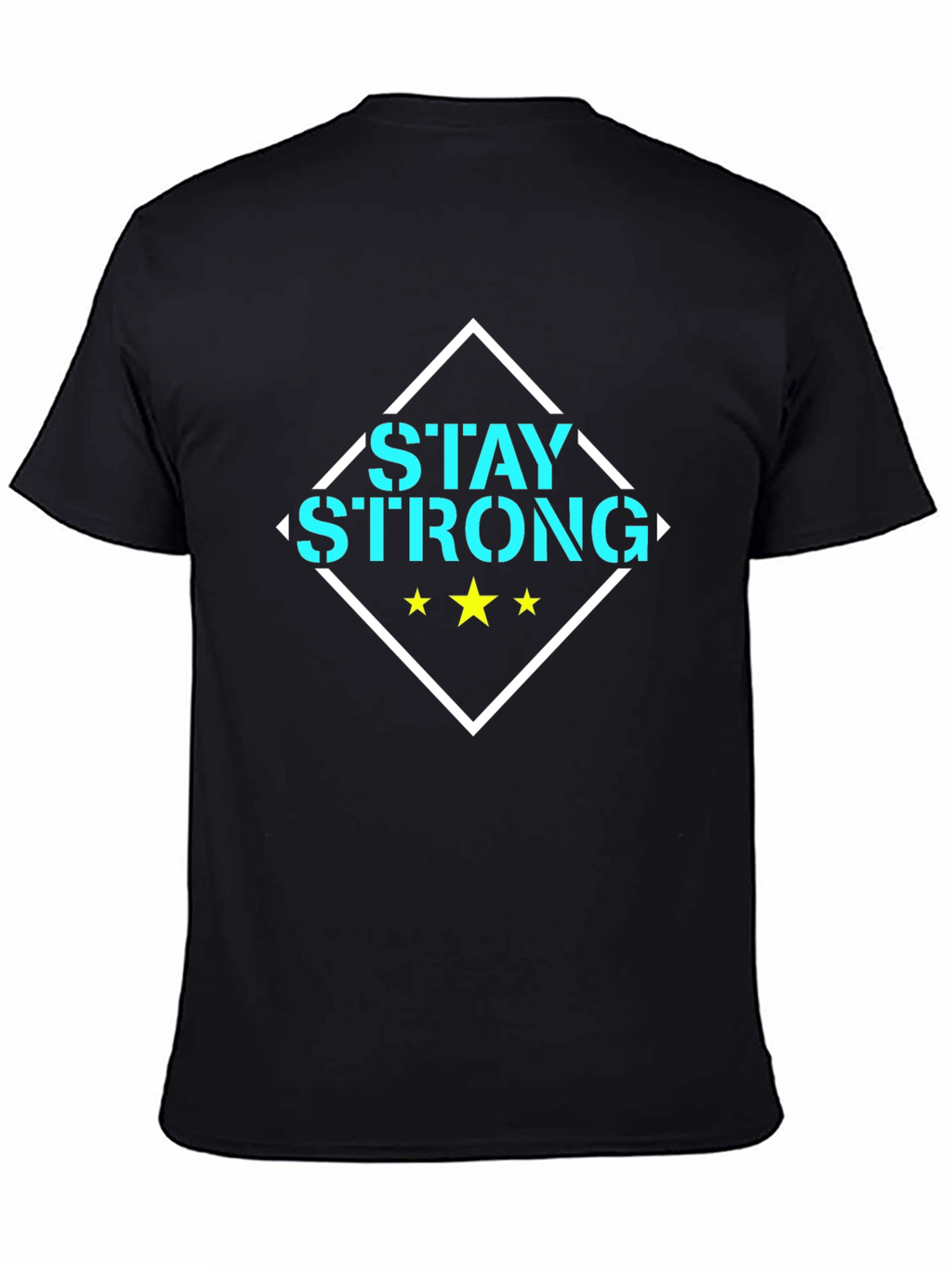 Stay Strong Graphic Tee - Black