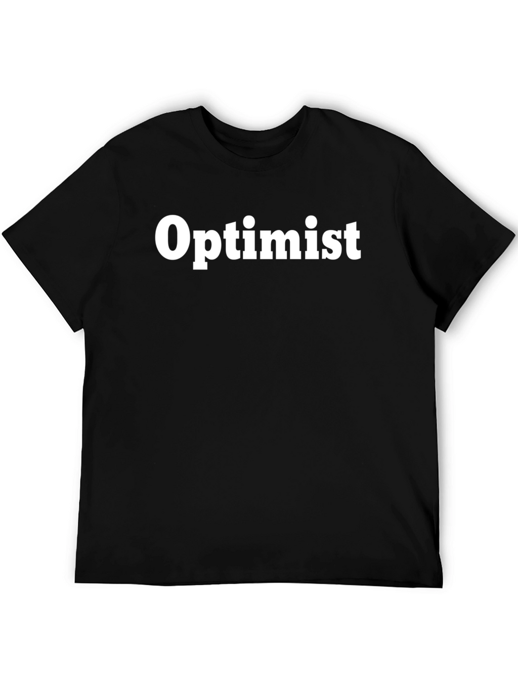Optimist Graphic Tee - Black Casual T-Shirt