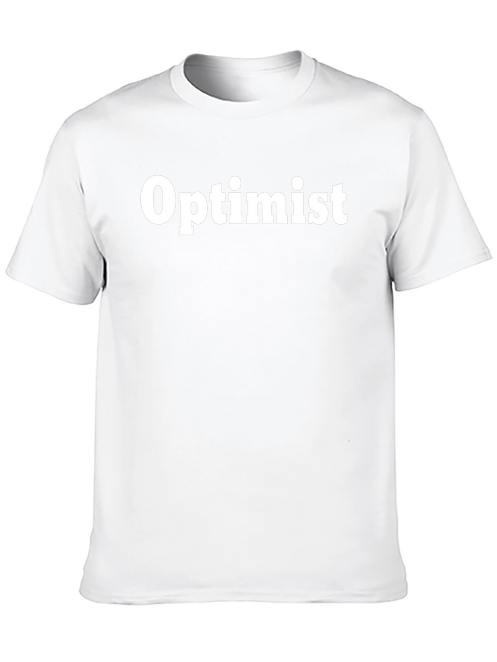 Optimist Graphic Tee - Black Casual T-Shirt